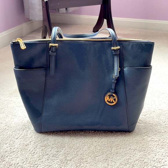 Michael Kors Bags Navy Blue Michael Kors Shoulder Bag Poshmark